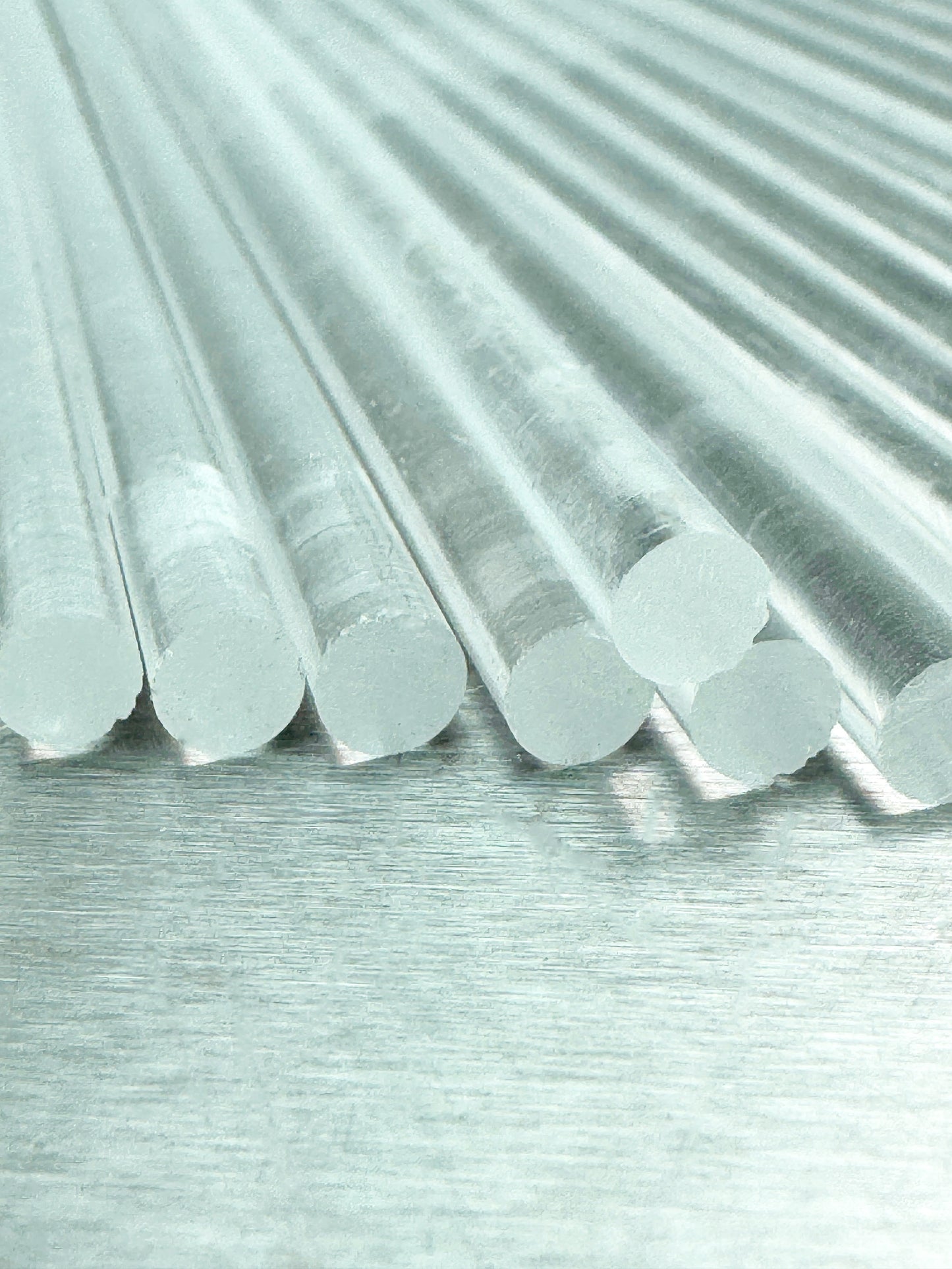 5x 50 cm Long Transparent Acrylic Plant Support