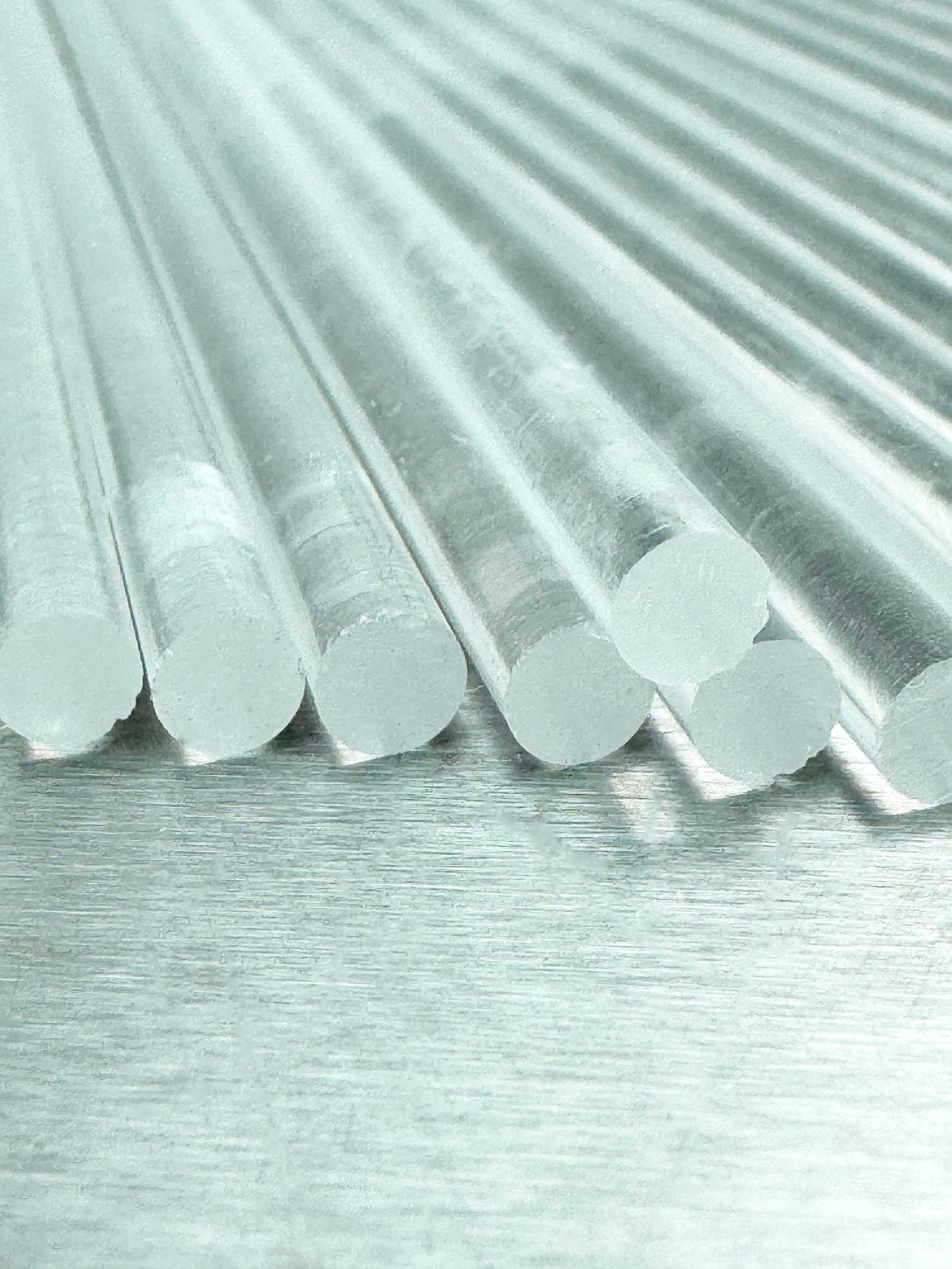 5x 50 cm Long Transparent Acrylic Plant Support