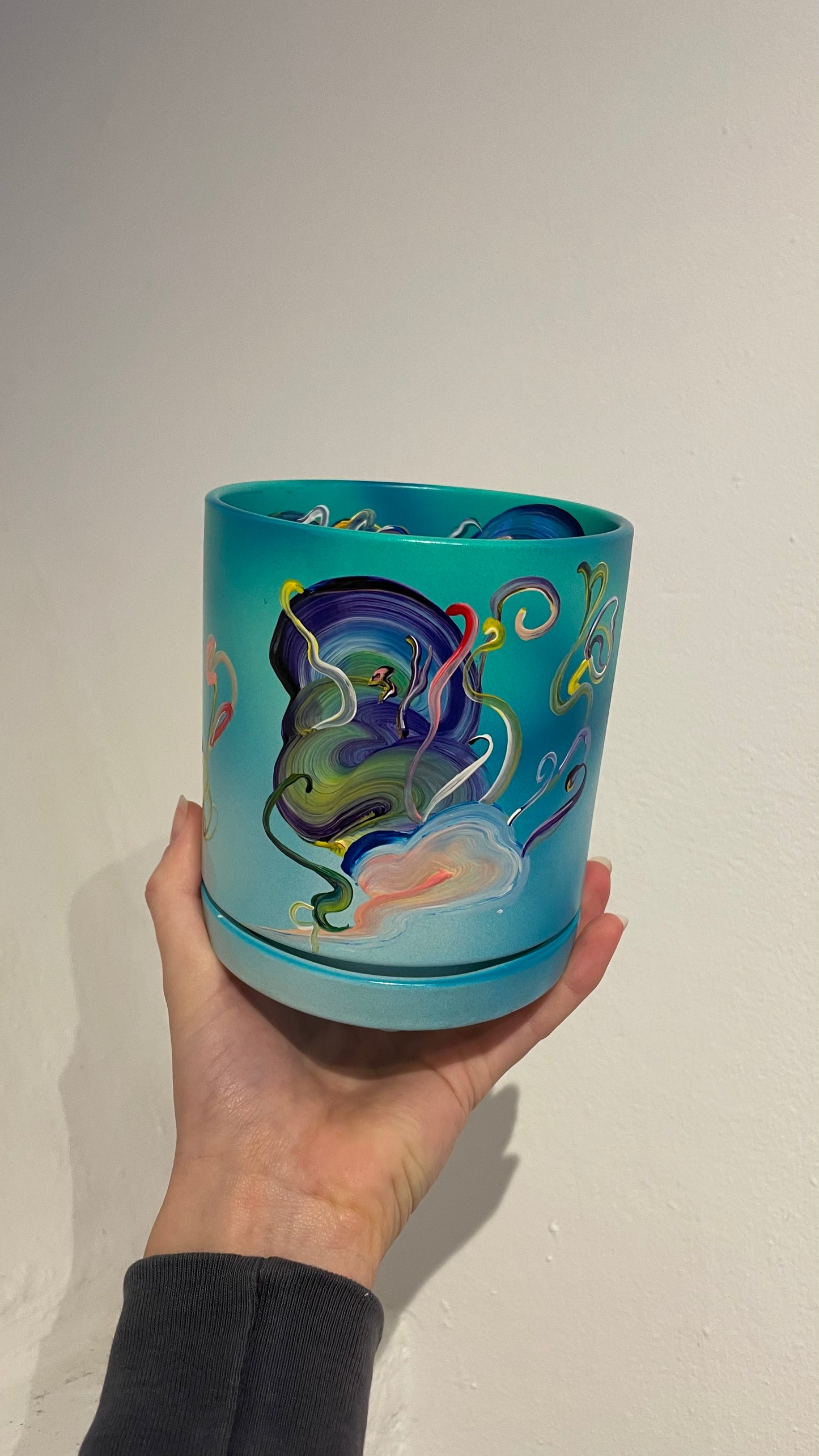 Handpainted Pot 10cm