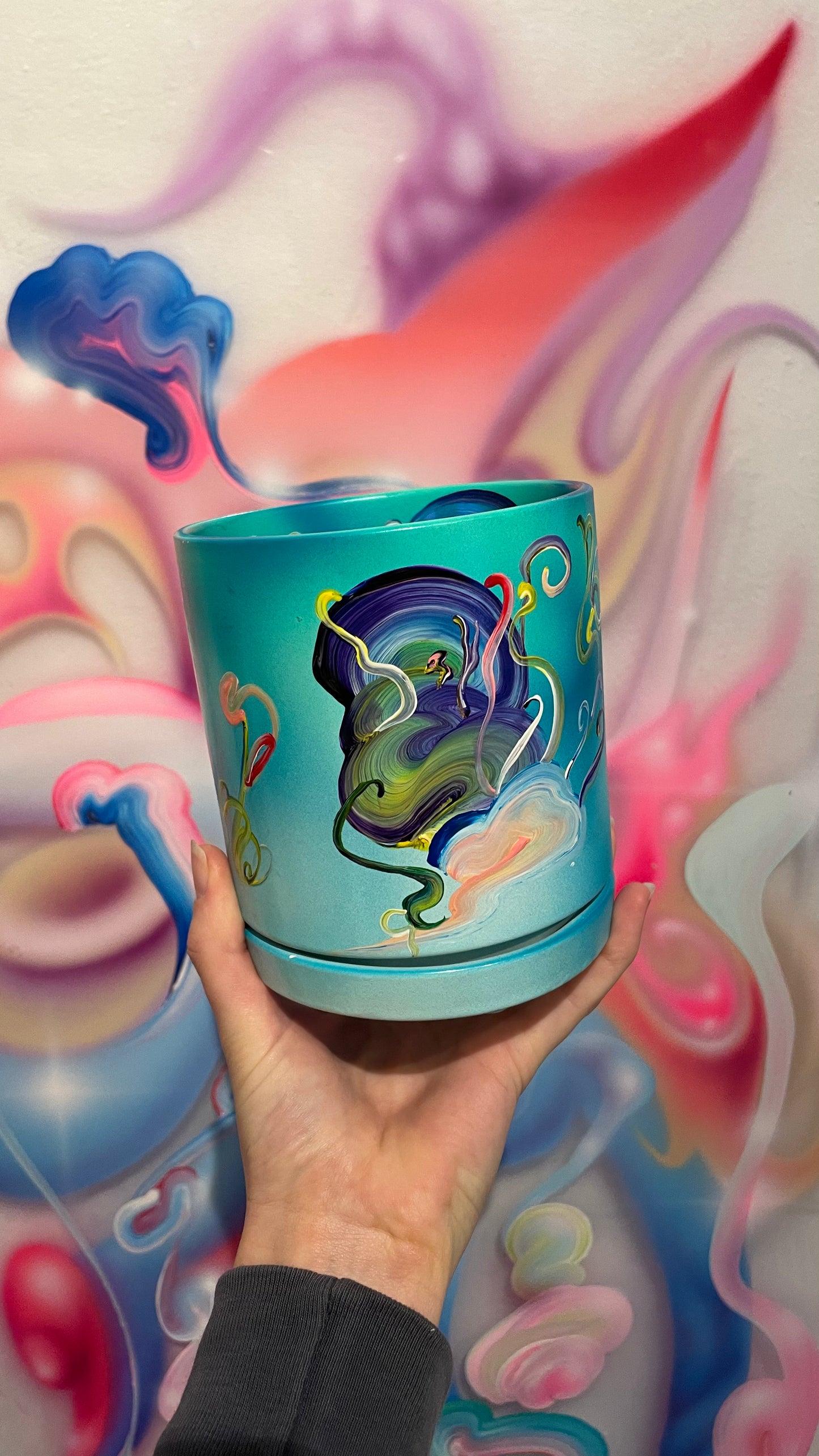 Handpainted Pot 10cm