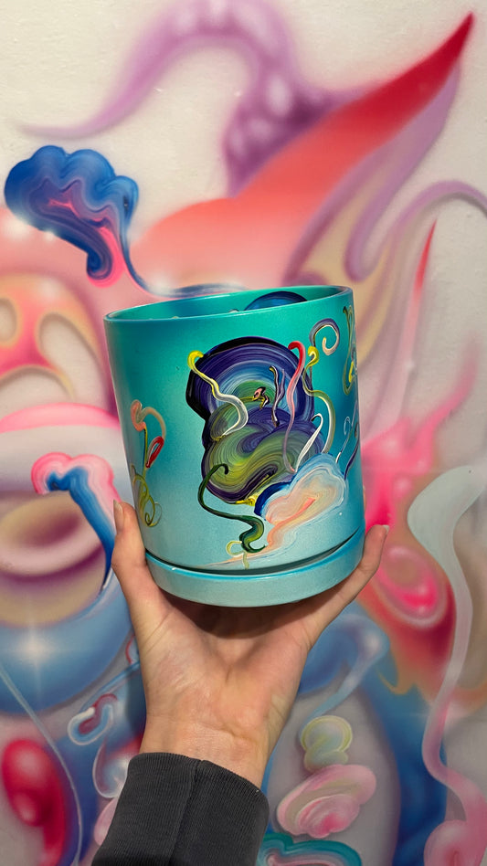 Handpainted Pot 10cm