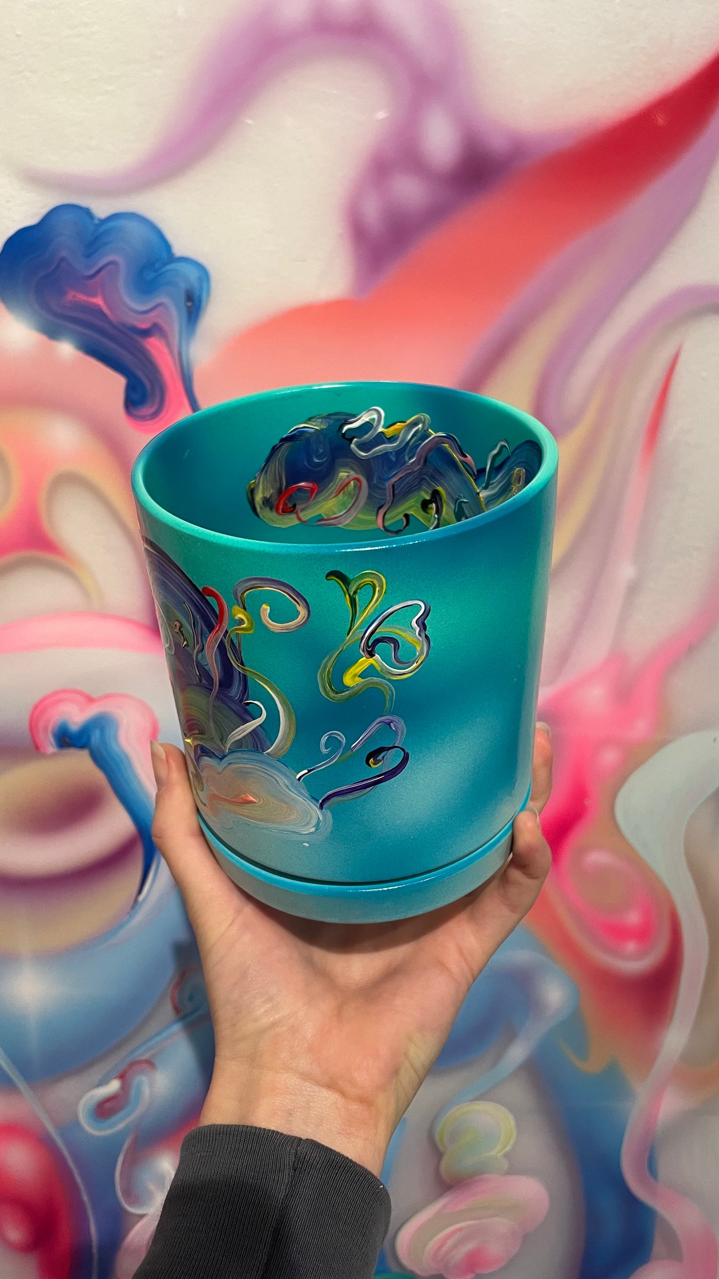 Handpainted Pot 10cm