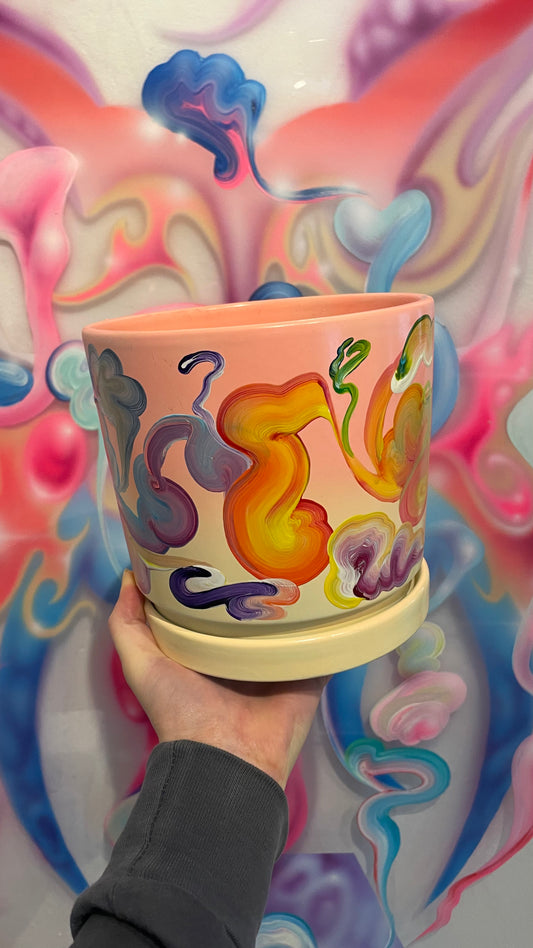 Handpainted Pot 16cm