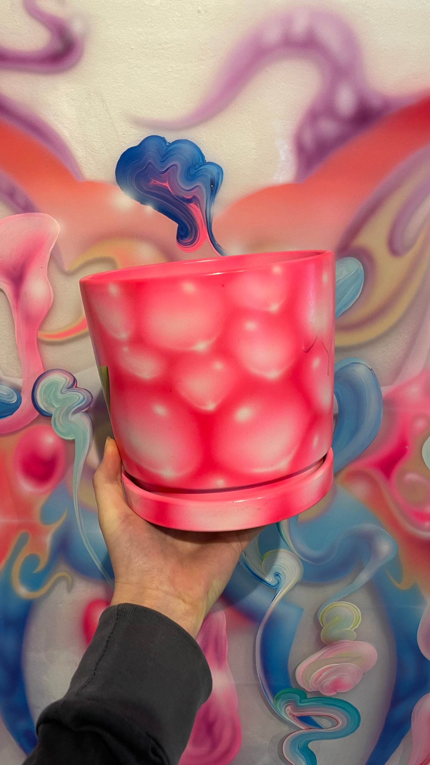 Handpainted Pot 16cm