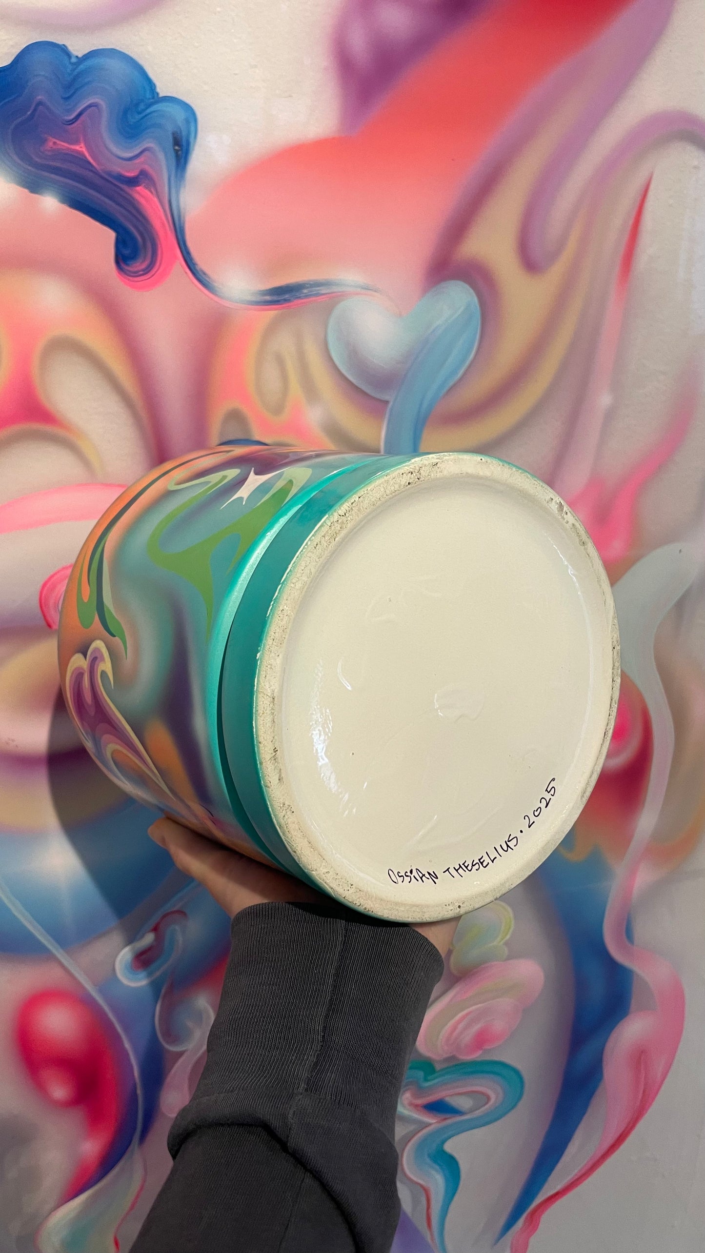 Handpainted Pot 16cm