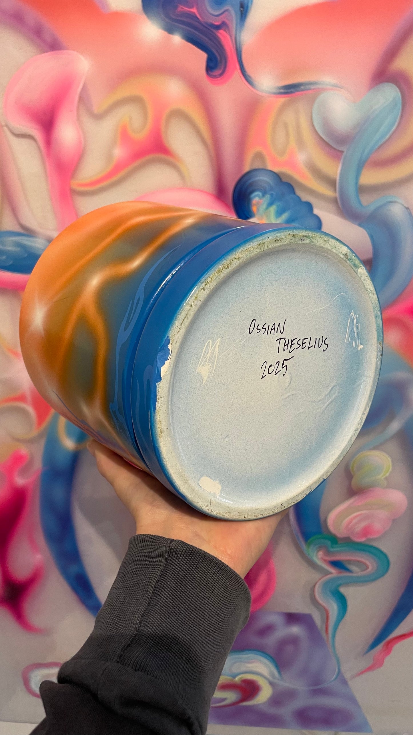 Handpainted Pot 16cm