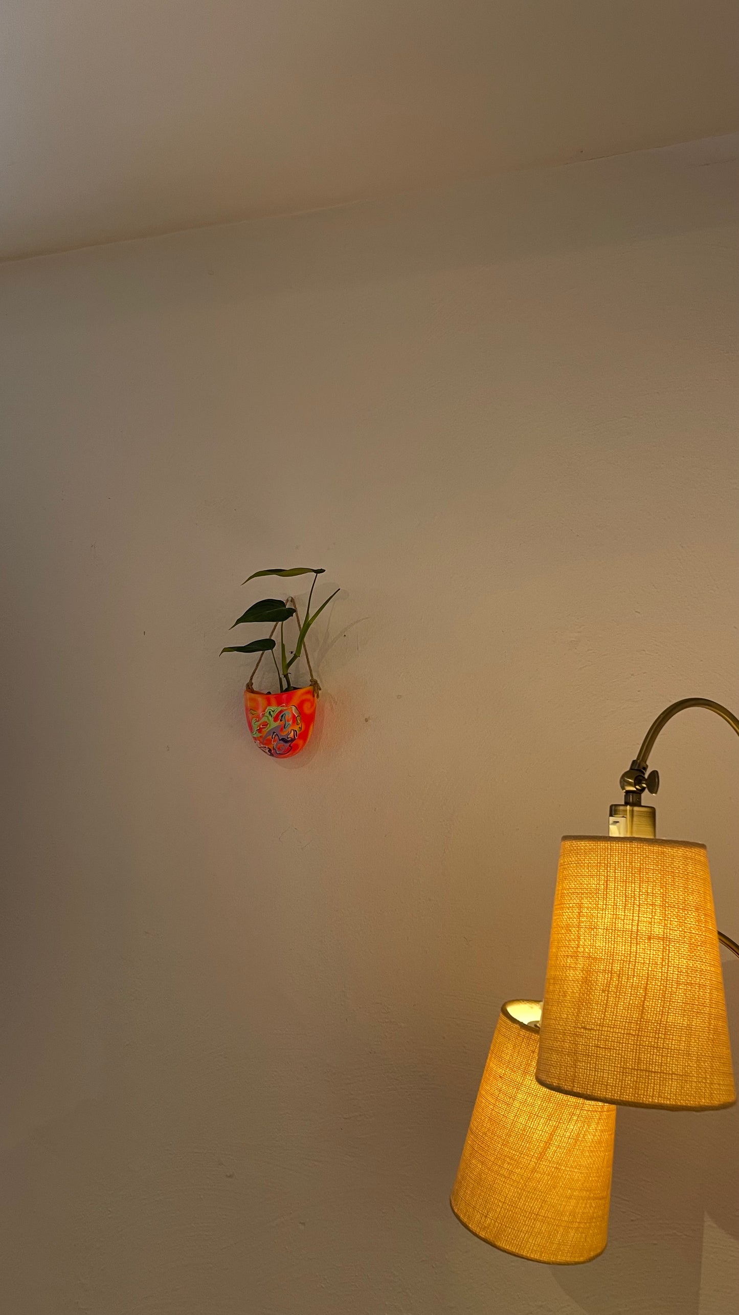 Handpainted Hanging Pot