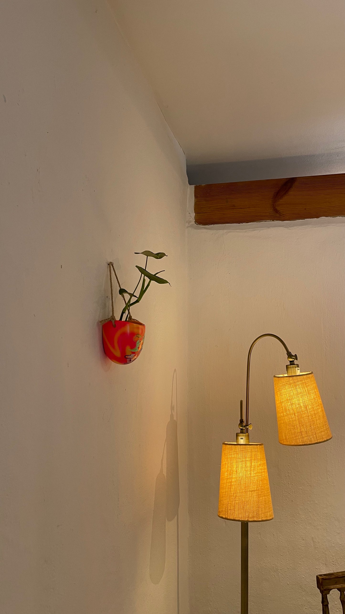 Handpainted Hanging Pot