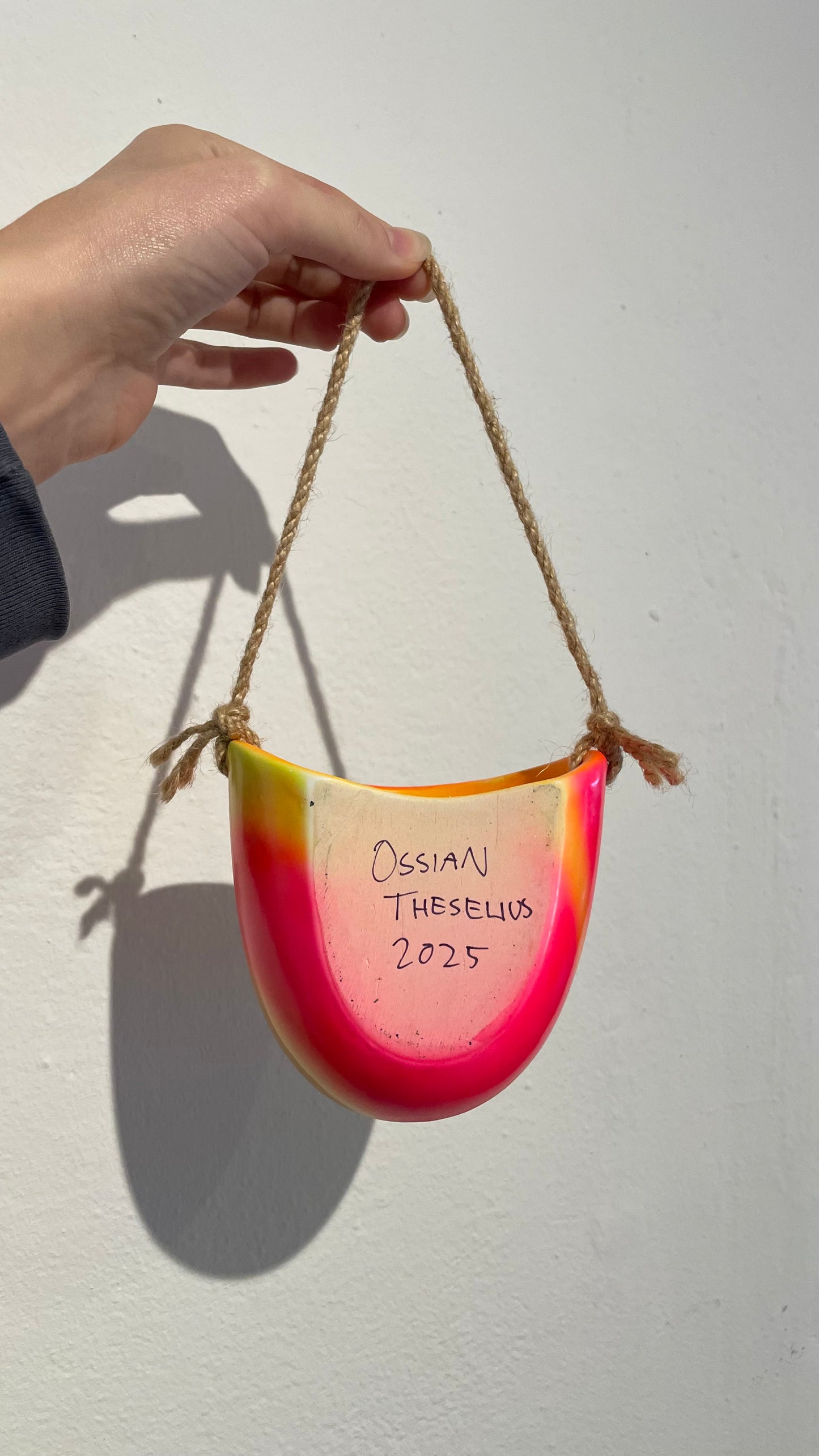 Handpainted Hanging Pot