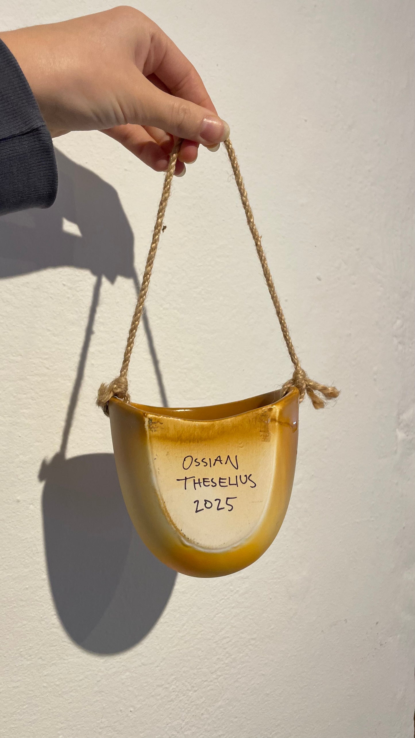 Handpainted Hanging Pot