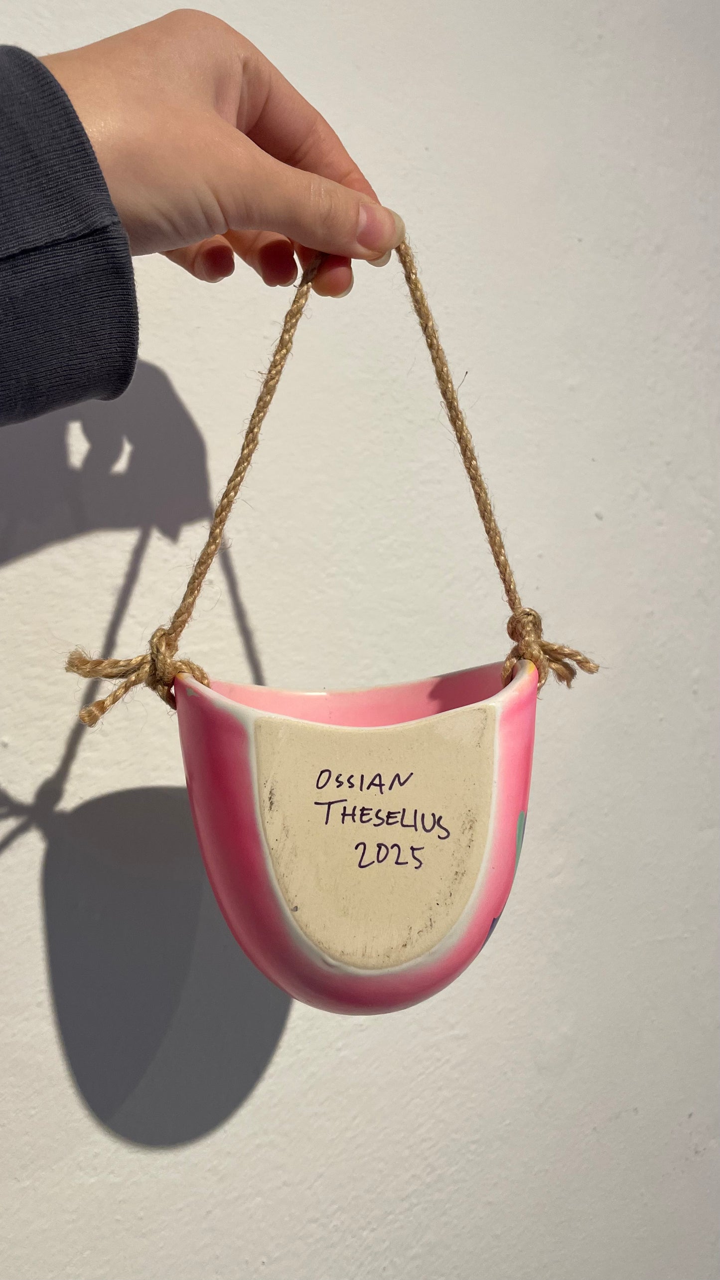 Handpainted Hanging Pot