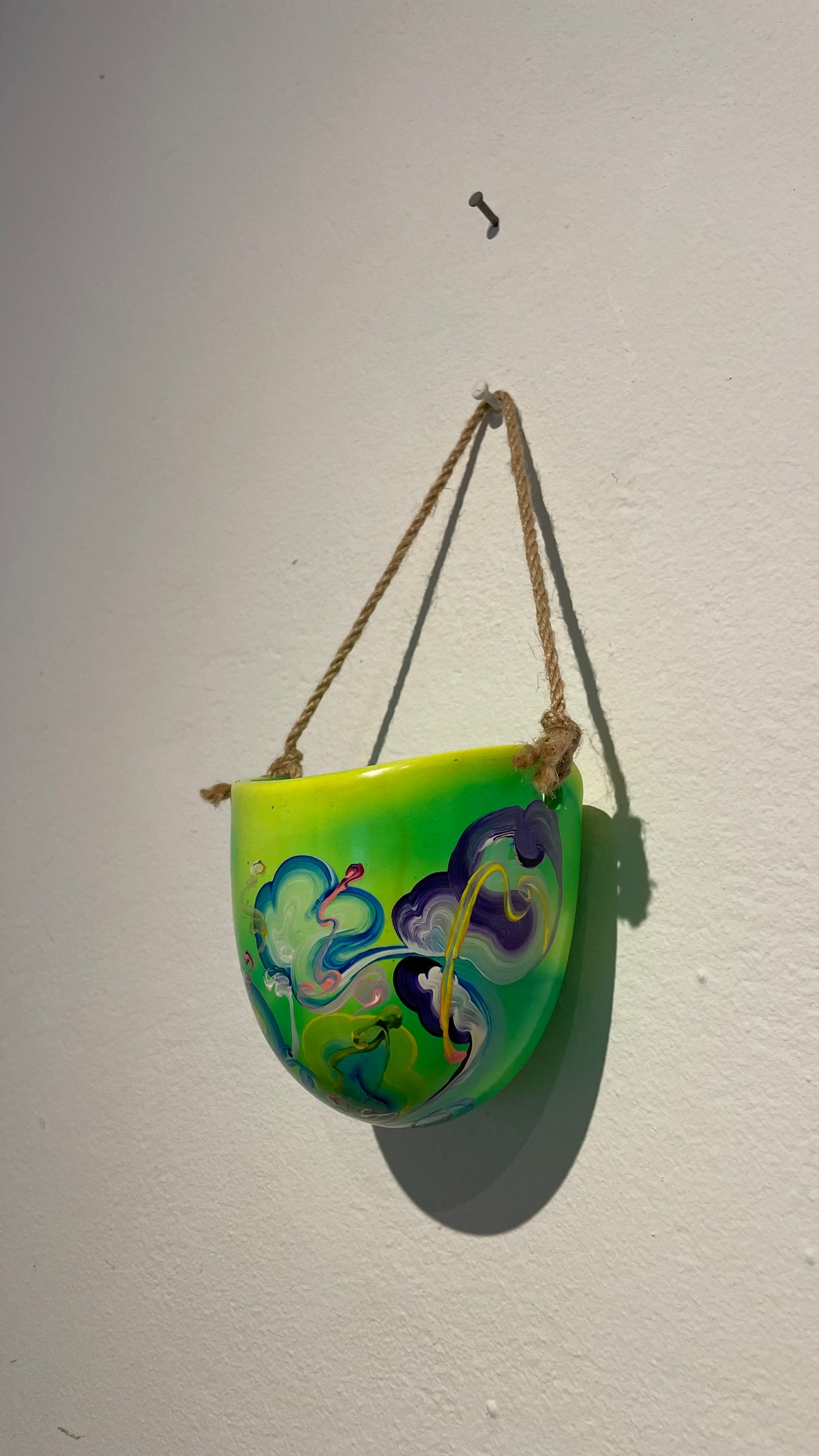 Handpainted Hanging Pot