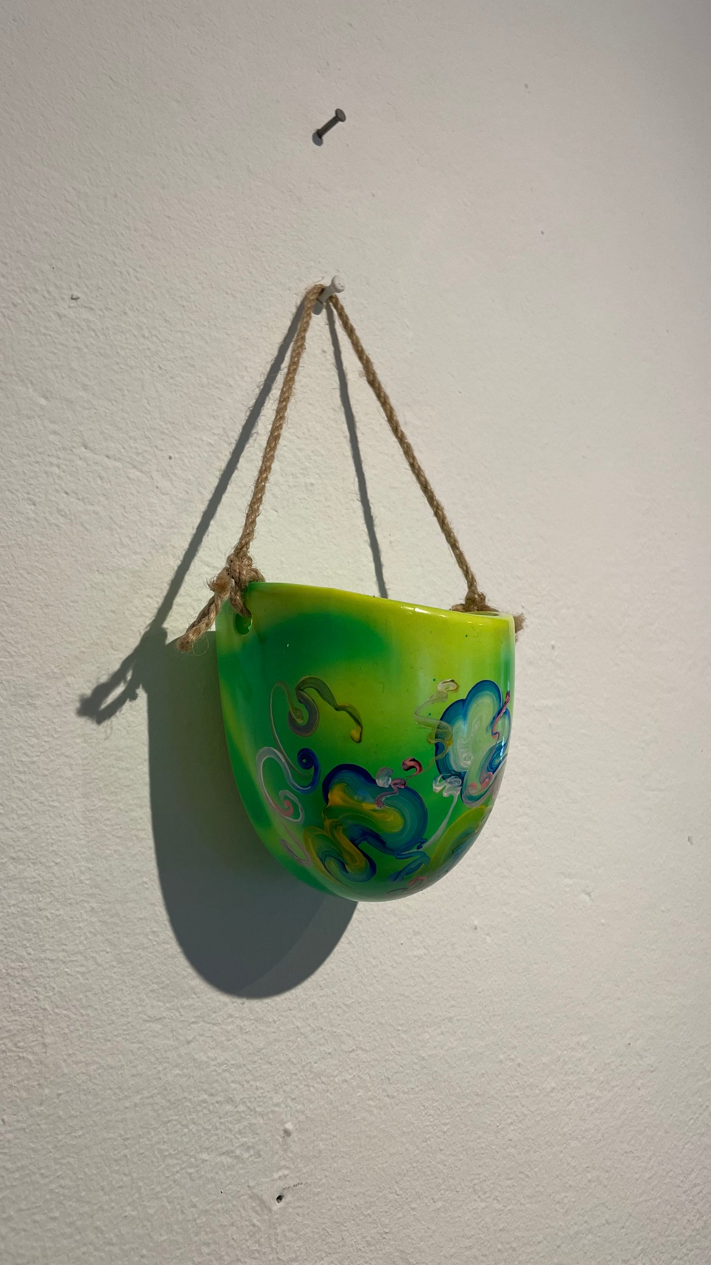 Handpainted Hanging Pot