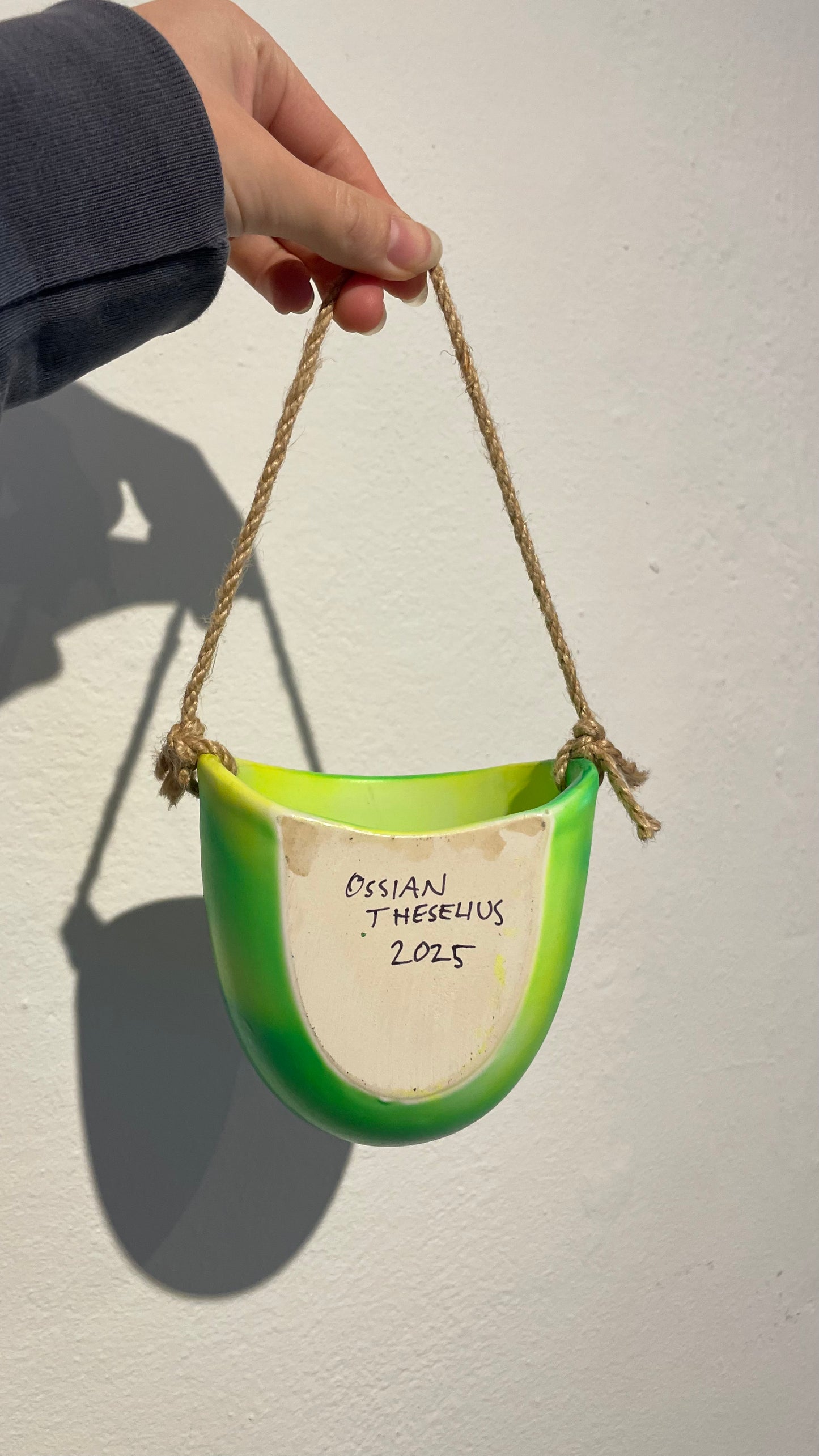 Handpainted Hanging Pot