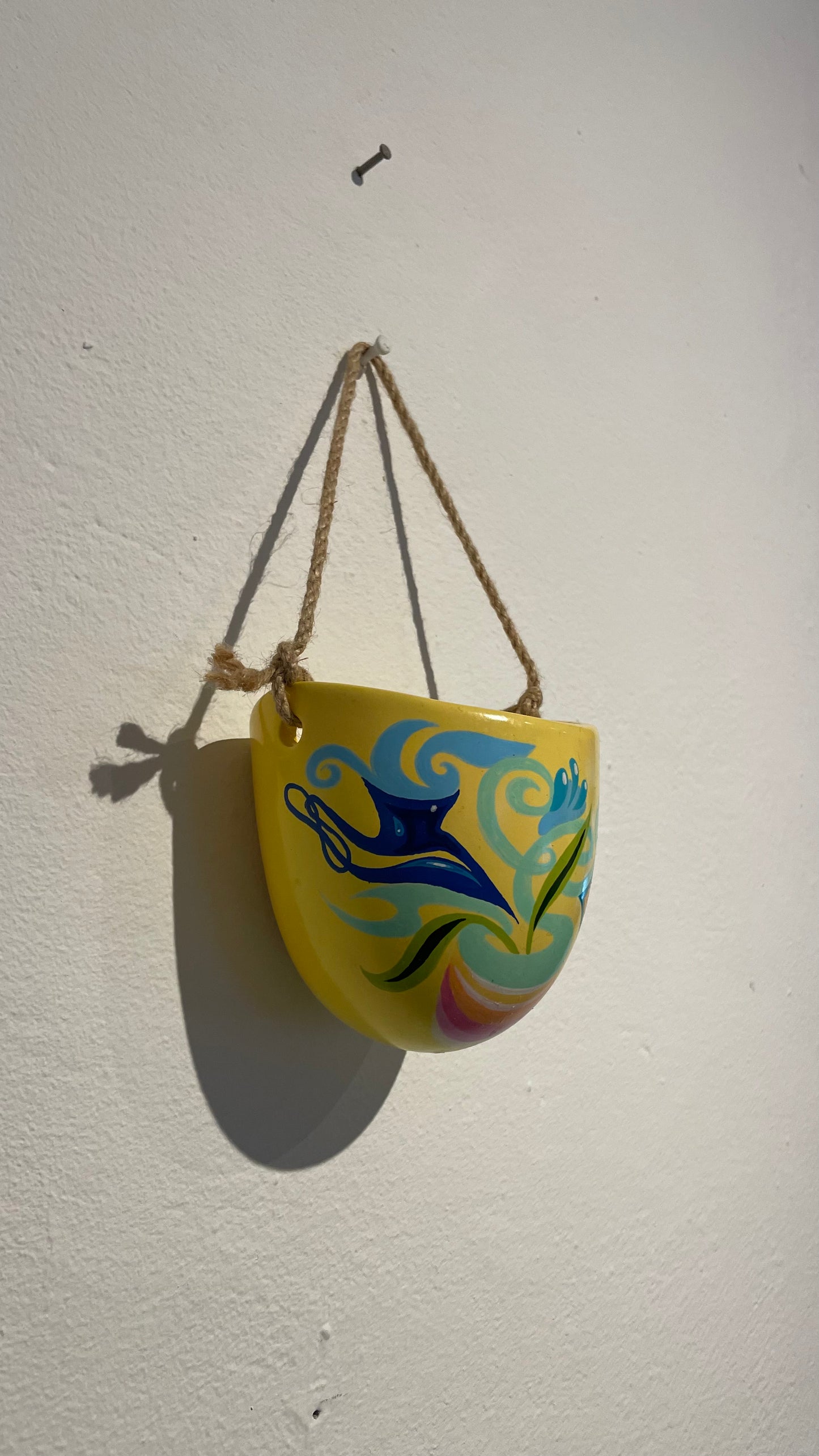Handpainted Hanging Pot