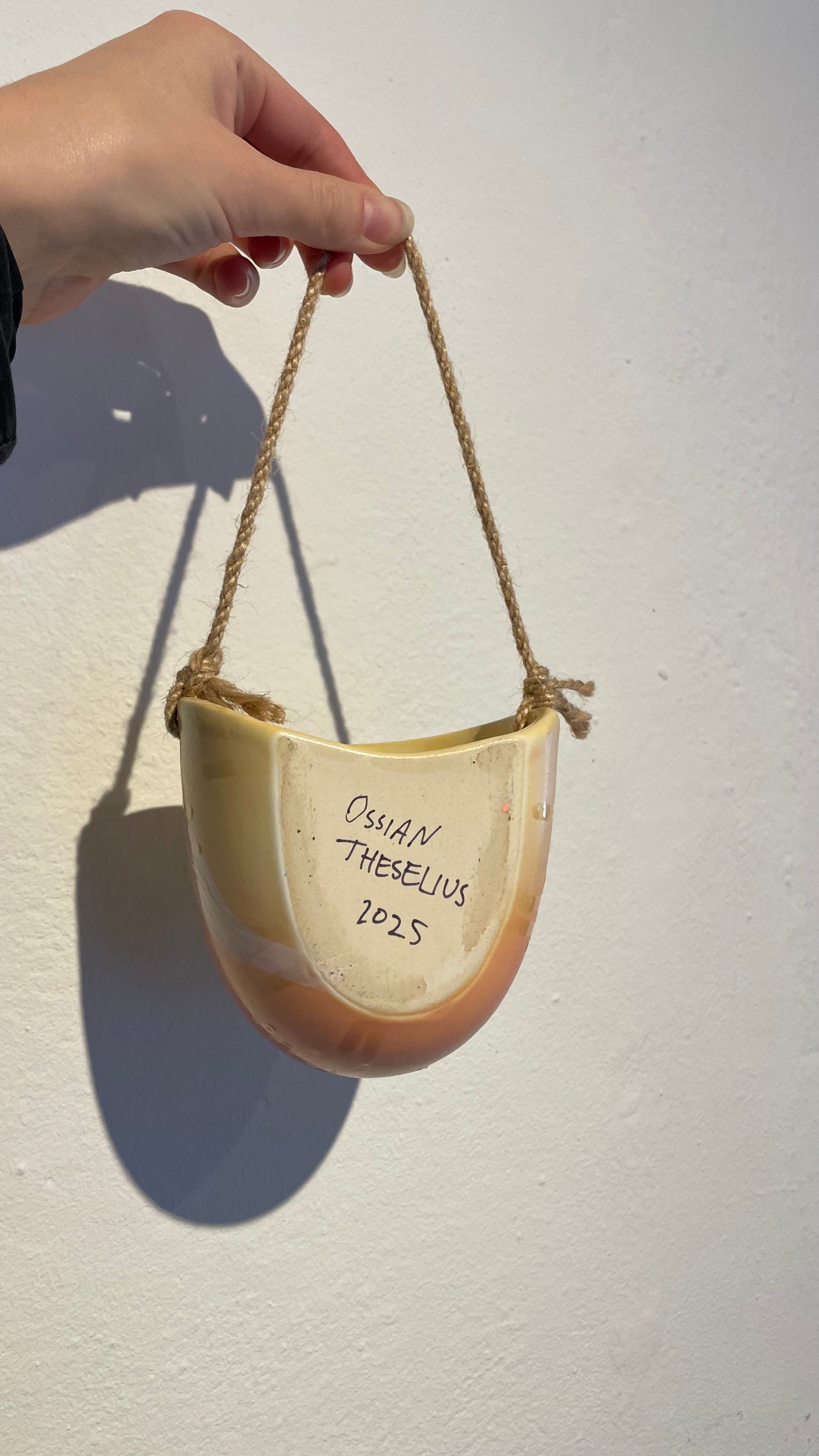 Handpainted Hanging Pot